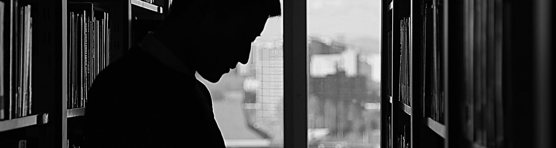 silhouette of man