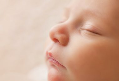 baby face wile sleeping