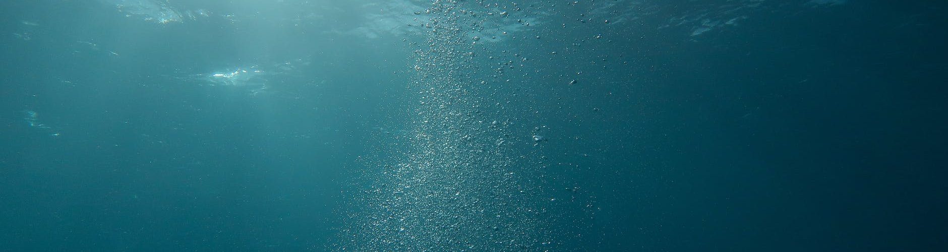 photo of bubbles underwater