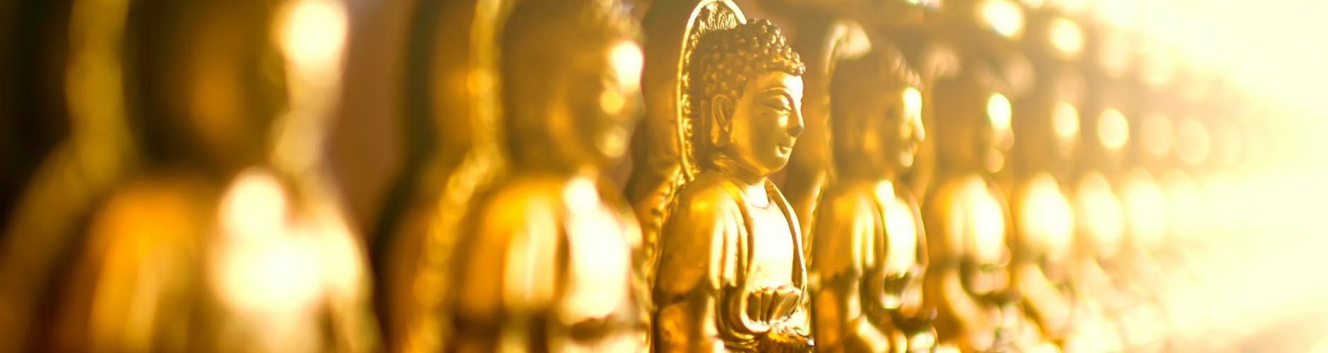 gold buddha figurine lot