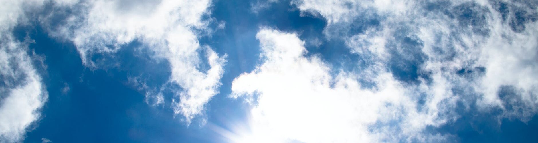 sunlight with white clouds