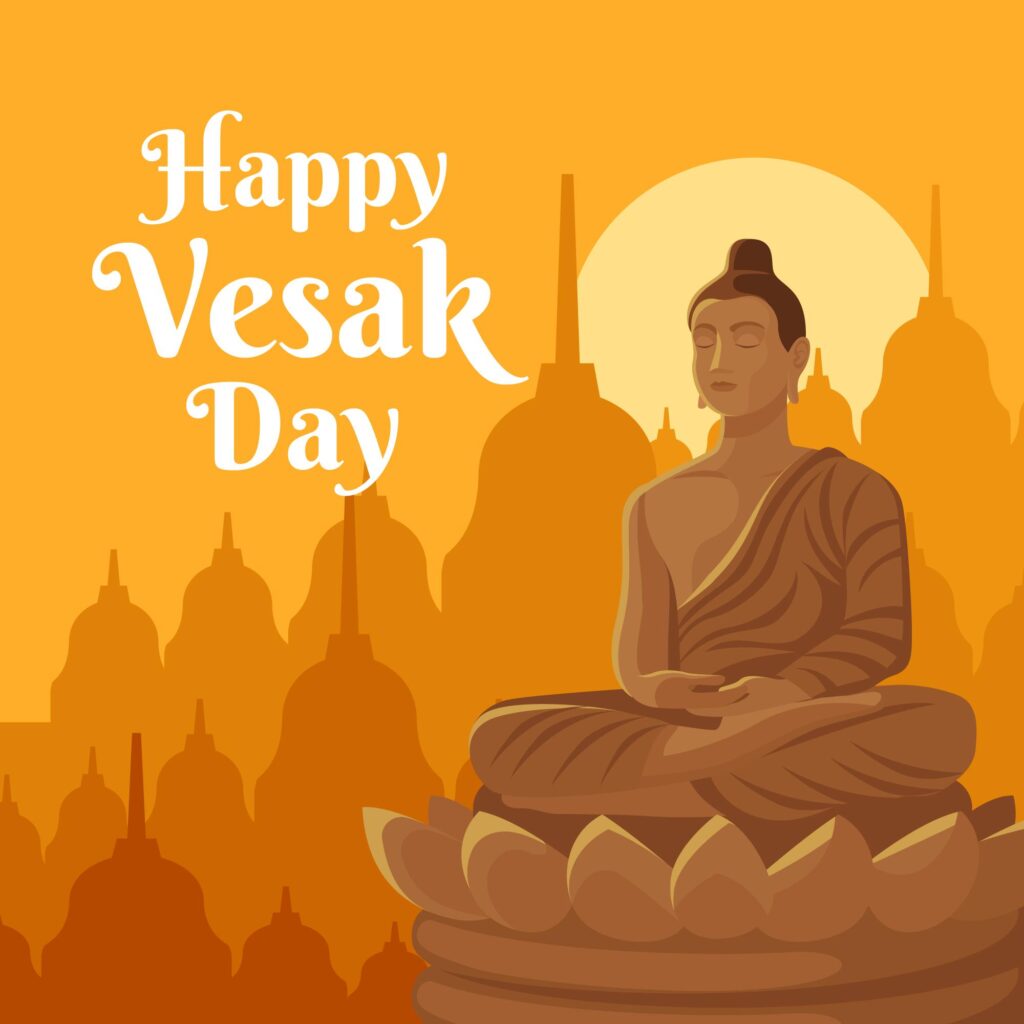 Why is vesak day with different dates in different countries the daily