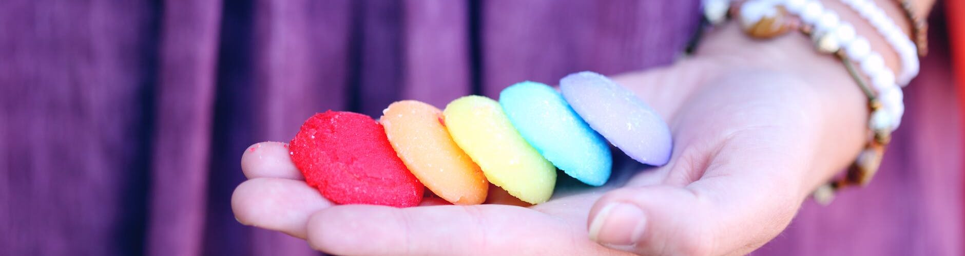 person holding cookies
