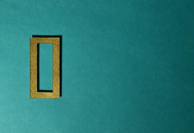 blue and brown square frame