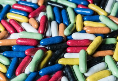 assorted color of plastic