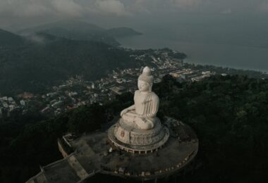 the big buddha in phuket in thailand