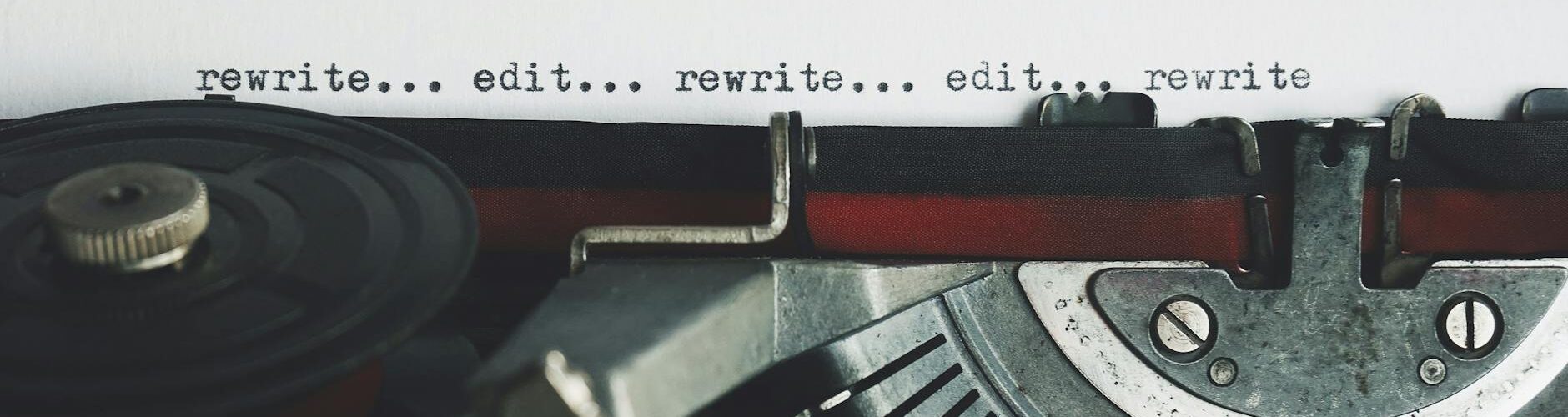 rewrite edit text on a typewriter