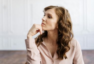 woman in white button up shirt